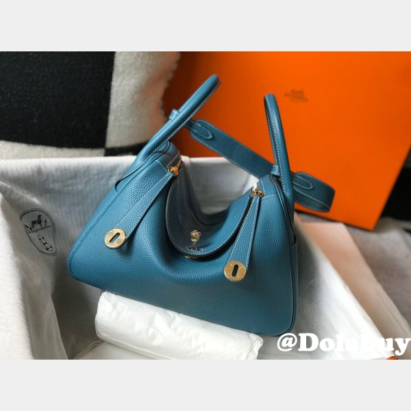 Hermes AAA+ Blue Lindy 26cm Bags Sale Outlet Online