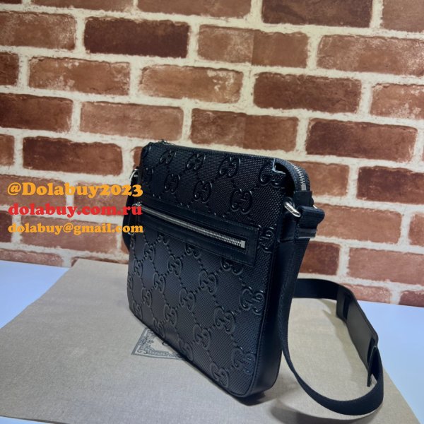 We Offer High-Quality Copy Black Gucci Signature Messenger 406410 Bag