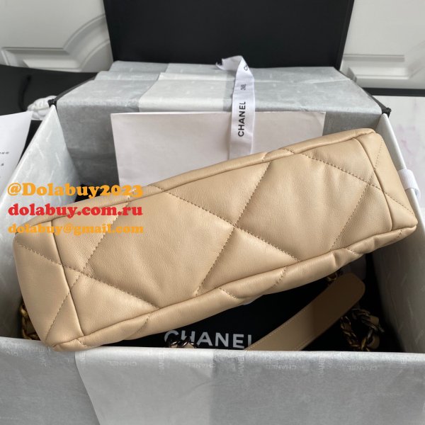 Top CC 19 Bags 2021 Apricot 30CM 1:1 Mirror