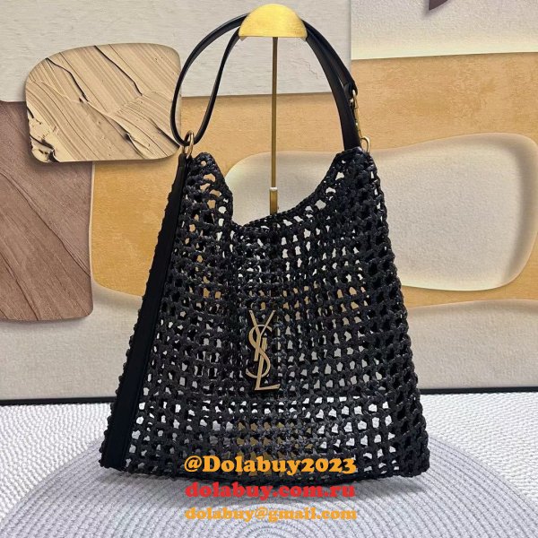 Copy Saint laurent Oxalis Shoulder Raffia Macramé 781289 Bag