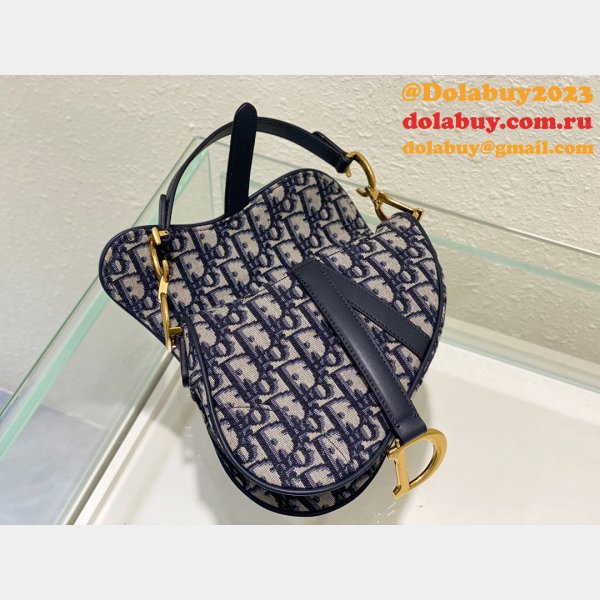 Our Christian Dior Wholesale Copy Saddle 19.5/25.5Cm Bags with Long strap