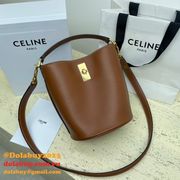 UK Celine Perfect Perfect Quality Teen Bucket Triomphe Bag